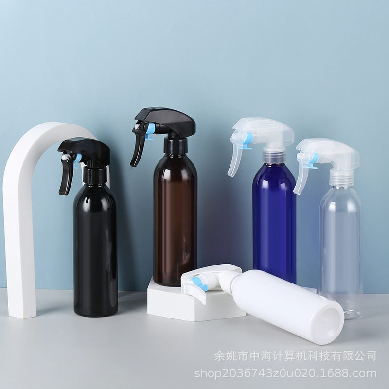 250ml圆肩配花王枪喷雾塑料瓶 化妆水瓶分装瓶美妆瓶9