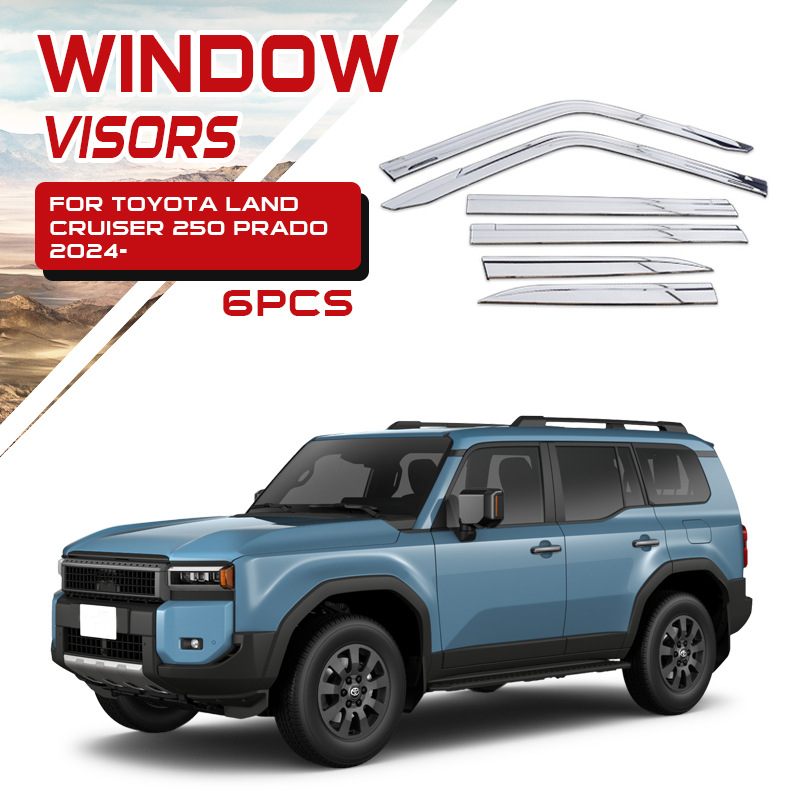 Adecuado para protectores de lluvia y parasoles para ventanas de automóviles Toyota Prado Cruiser LC300 LC200 LC250.