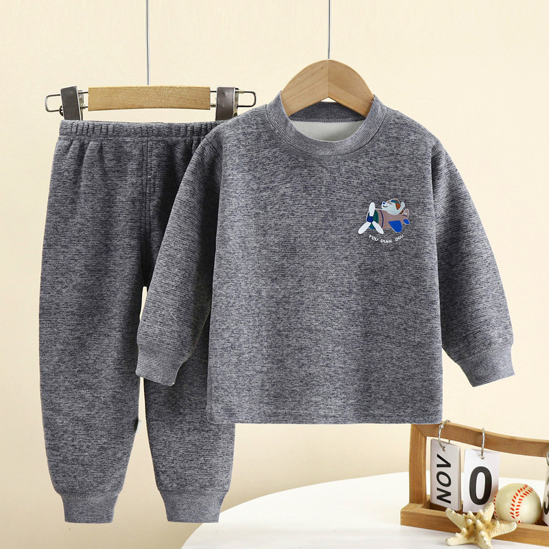 子供用ベルベット保温服セット子供用パジャマ|undefined