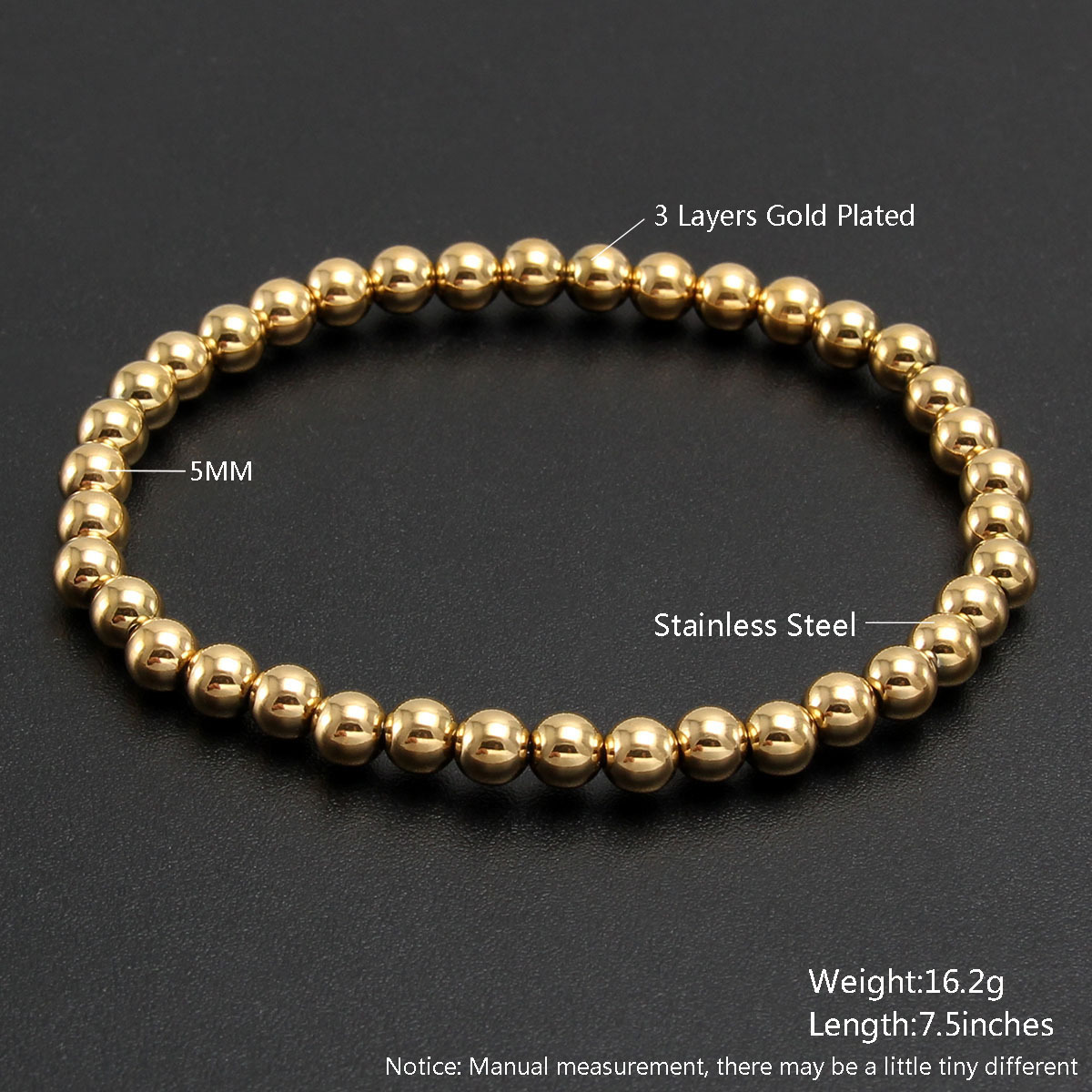 1 Piece Quantity Casual Occasion 304 Stainless Steel Material Simple Style Geometric 304 Stainless Steel Bracelets In Bulk