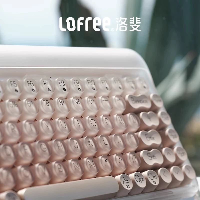 LOFREE Luo Fei new liquid foundation liquid wireless mechanical keyboard Bluetooth three -mode heat plugging girl office computer 84