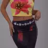 Large and small flower waist chain