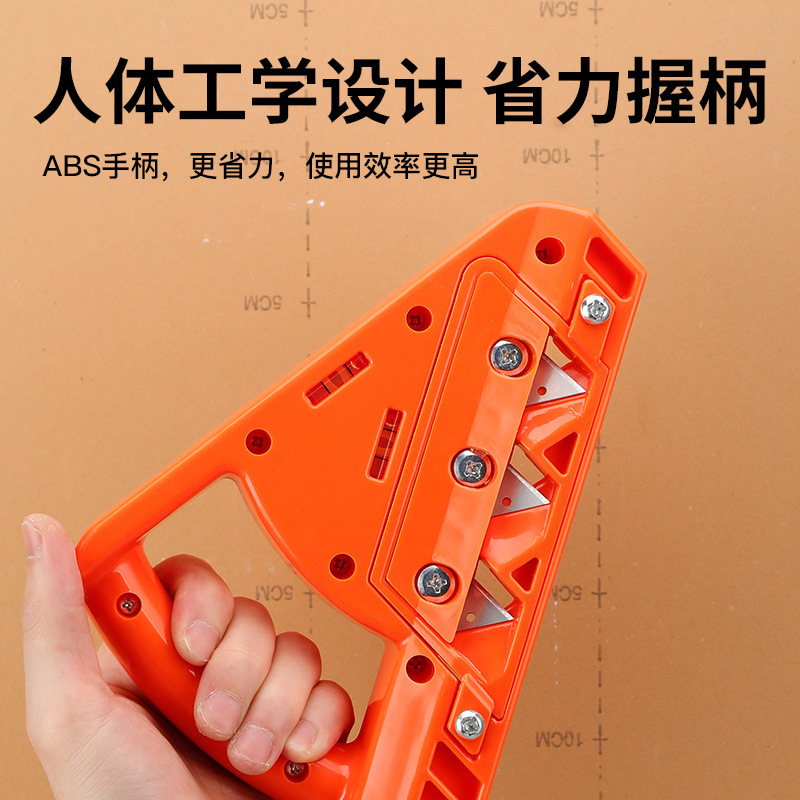 Gypsum boardアングルプランナー石膏ボード角削り45 ° 角60 ° 切替水平計付き|undefined