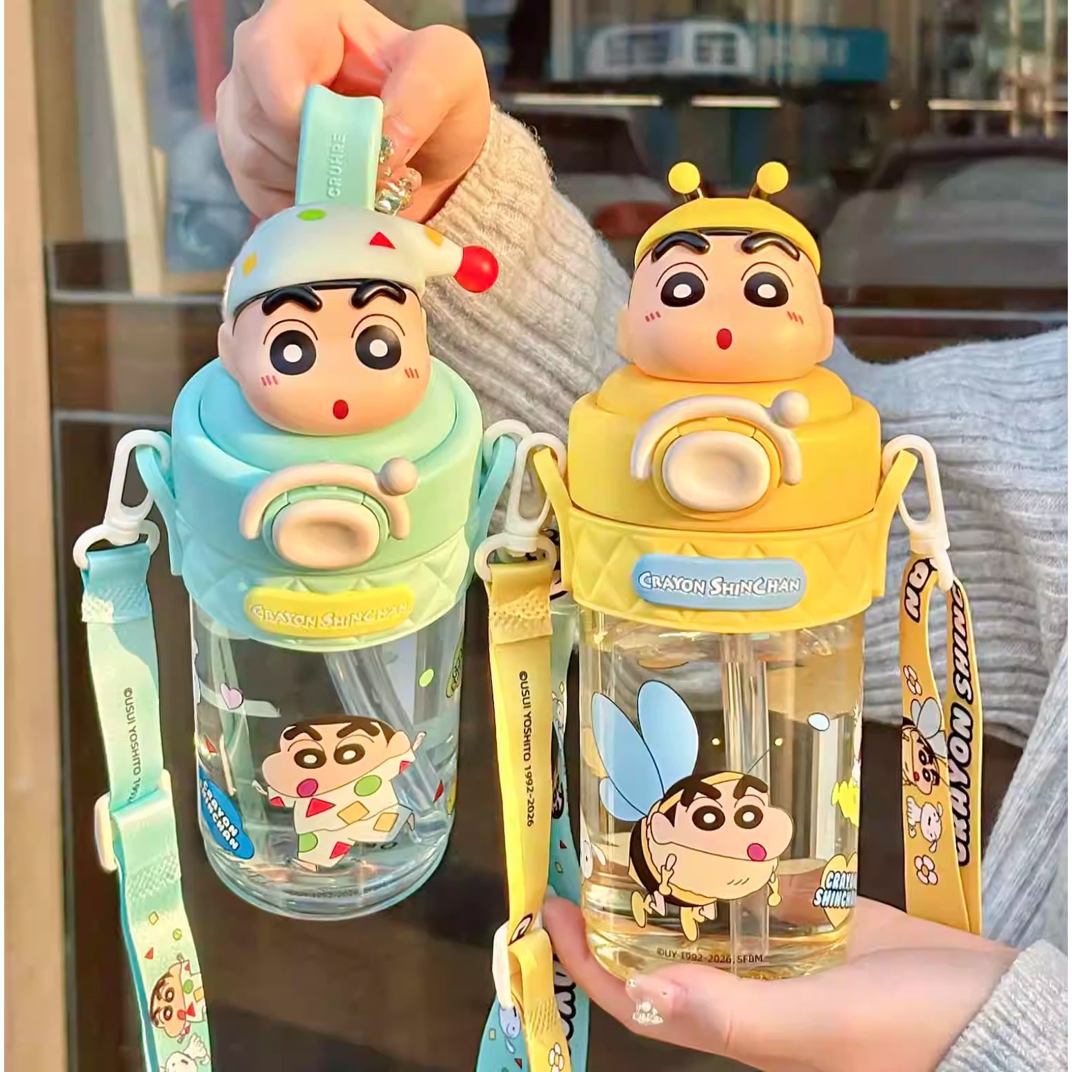 Nuevo tipo de taza de paja para niños de crayón de gran capacidad para estudiantes para ir a la escuela tetera de agua especial resistente a altas temperaturas y taza de agua de transporte inclinada