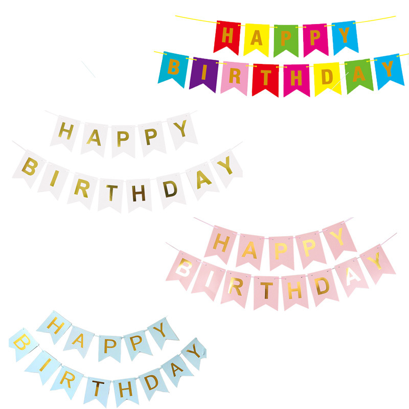 60g Weight Banner Event & Party Supplies 1 Set Quantity Party, Birthday Occasion Cloth Material Birthday Festival Letter, Fish, Fish Tail Pattern Simple Style, Classic Style Style Bronzing Craft Birthday Simple Style Classic Style Letter Fish Fish Tail Cloth Party Birthday Banner Party Supplies Balloons 1 Set 无