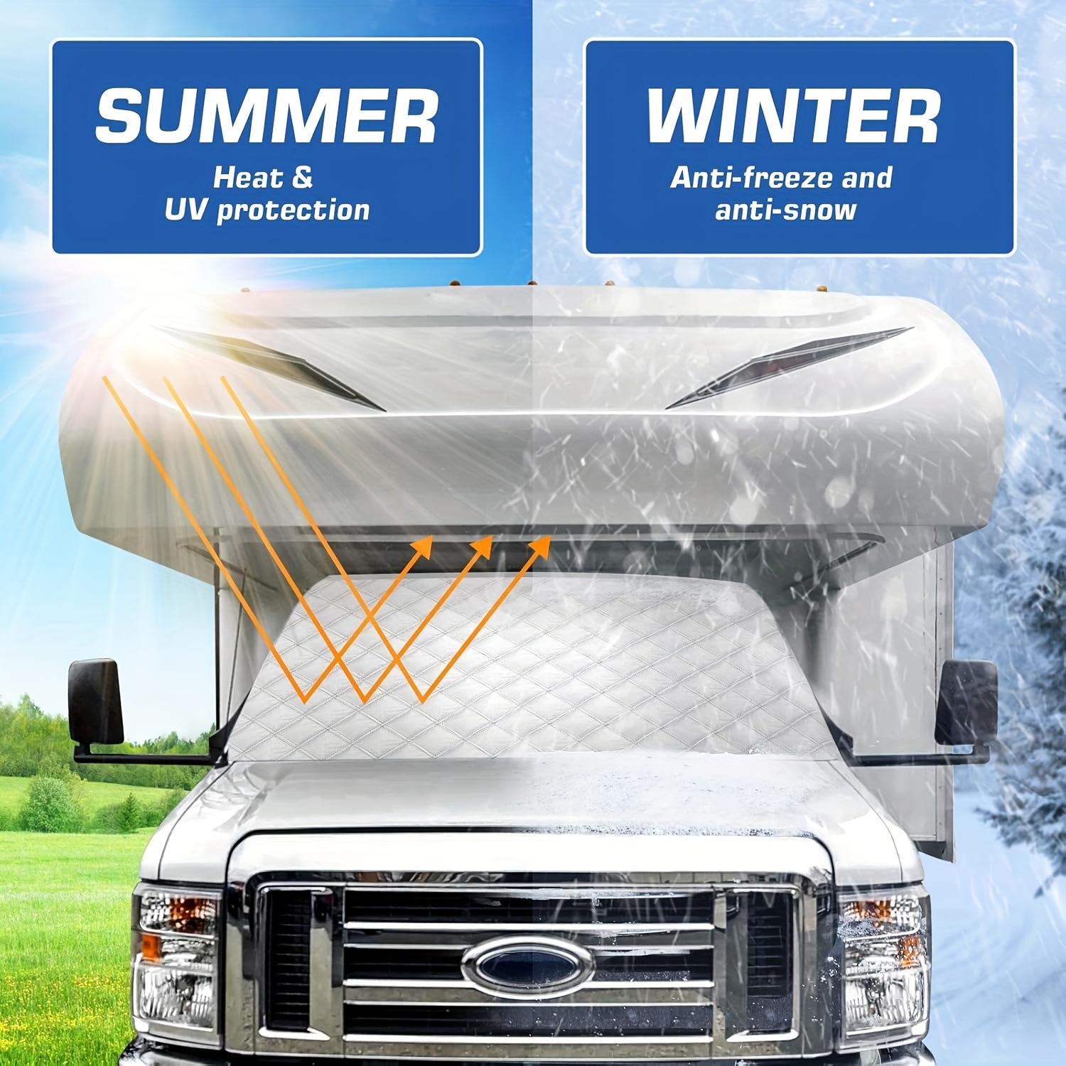 Amazon Rv Sunshade Front Cover Rv Snow Cover Class C Model Suitable for Ford Ford1997
