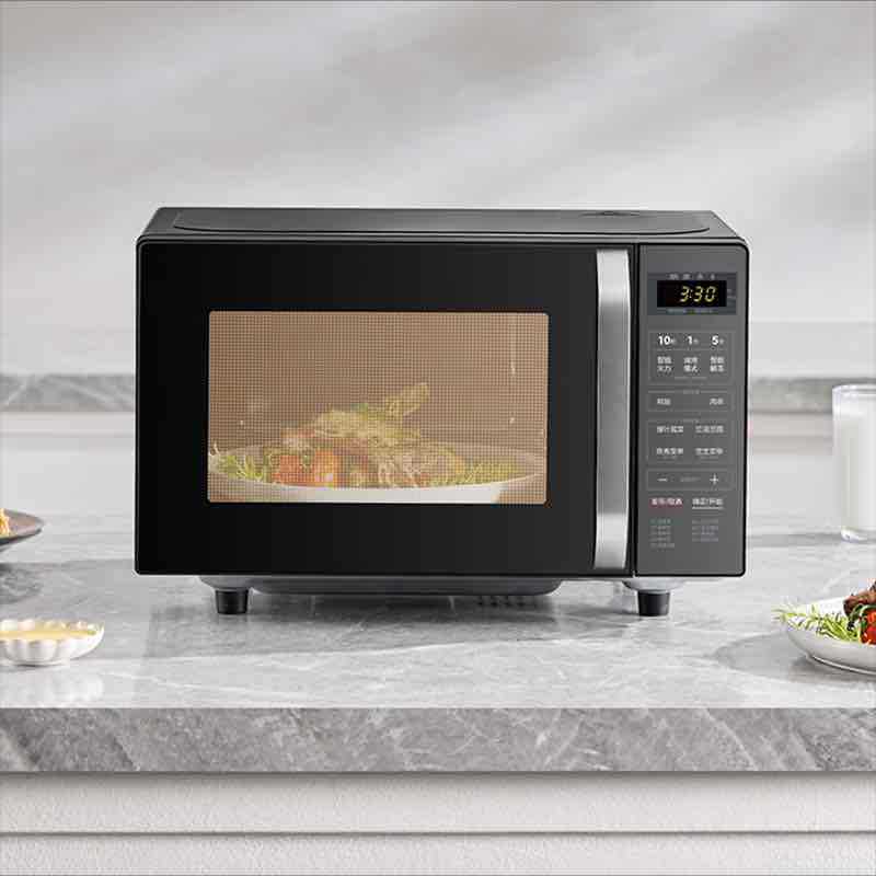 Midea Microwave Oven C10 Home Micro-Bake All-In-One Flat Panel Fast-Heating Fully Automatic Intelligent Transparent Panel Microwave Oven