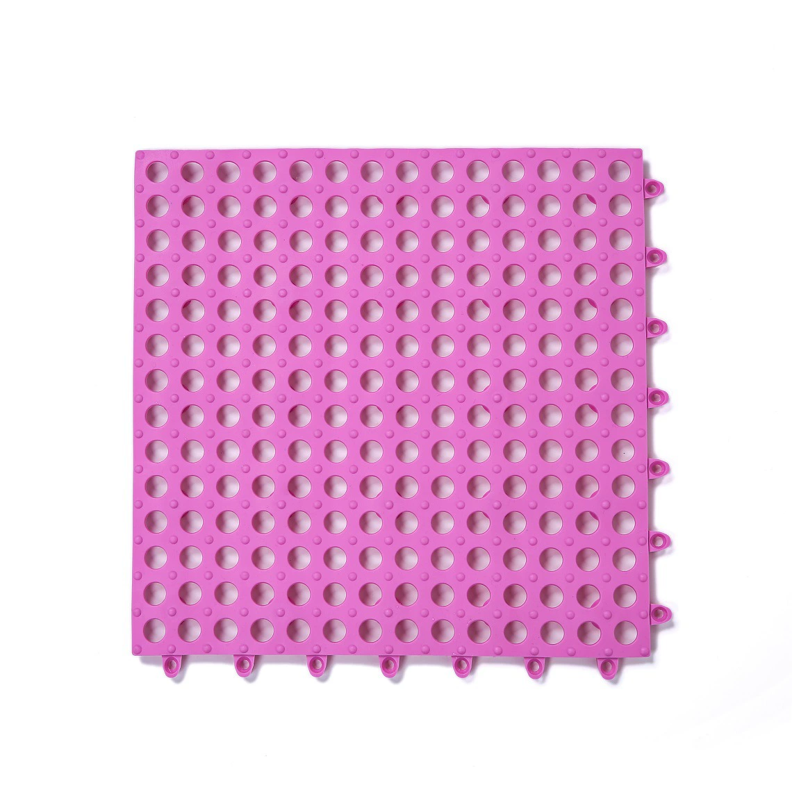 Anti-Slip Bathroom Floor Panel, TPE 30×30 cm, Hollow Drainage Shower Mat Tile