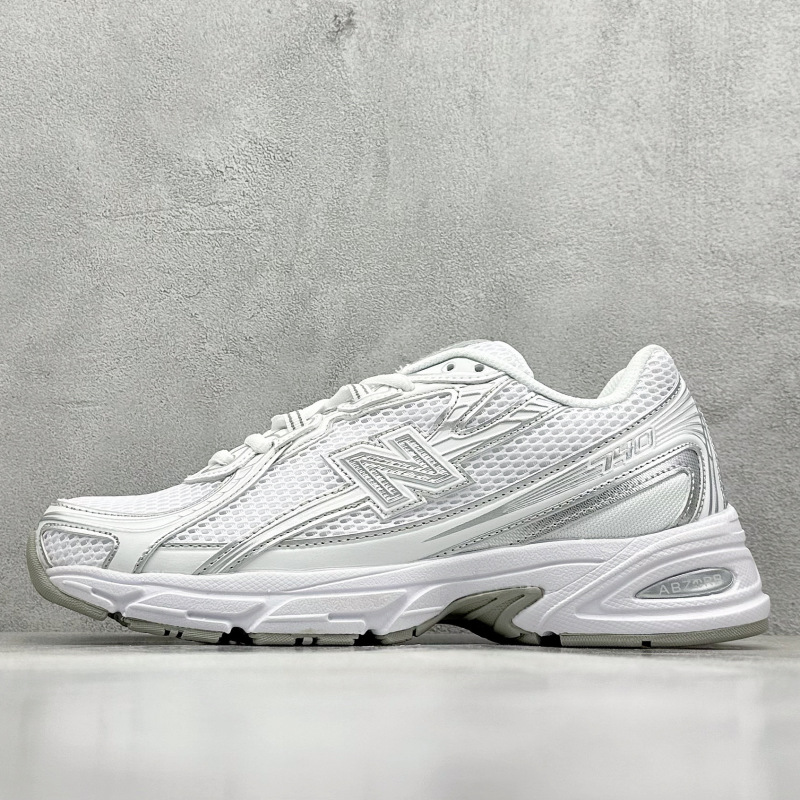純粋なオリジナル NB740 ランニングシューズ通気性メッシュスポーツシューズ男性と女性のためのレトロな高さのパパシューズカップルファッショナブルな靴|undefined