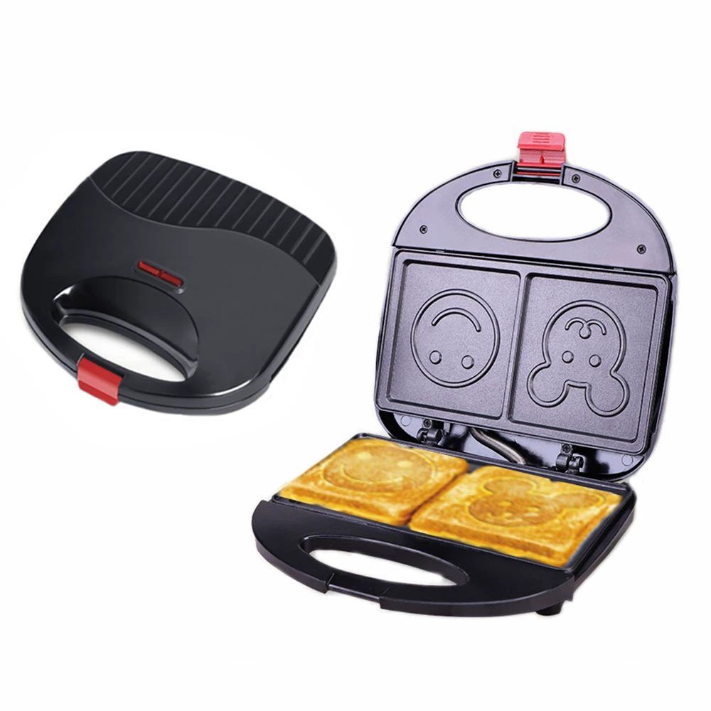 110В семейная американская сэндвич-машина Smile Cartoon Cartoon Pattern_bulk_ breakfast machine biscuity machine