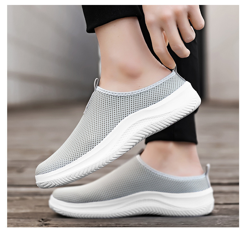 Summer New Breathable Sports Mesh Men's Large Size Outdoor Lightweight Running Shoes, Youth Slip-on Casual Shoes_vogvips.com