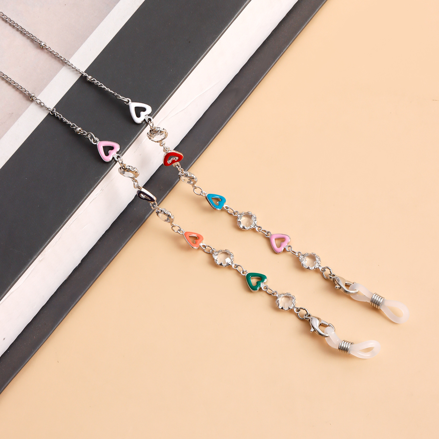 Simple Style Heart Shape Metal Women's Glasses Chain display picture 14