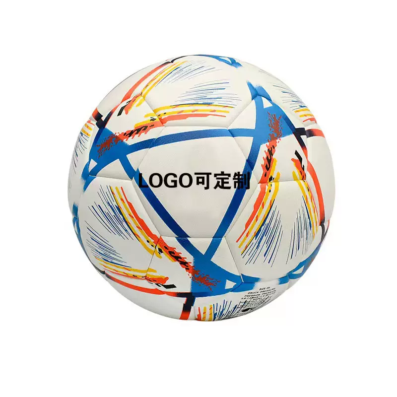 欧冠世界杯贴皮5号皮球成人青少年比赛机缝PU跨境足球定制工厂