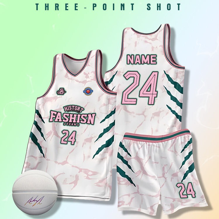 American-Style Basketball Uniforms, Printed Game Team Uniforms, Training Uniforms, Printed College Student Group Purchase Basketball Sports Suits for Men