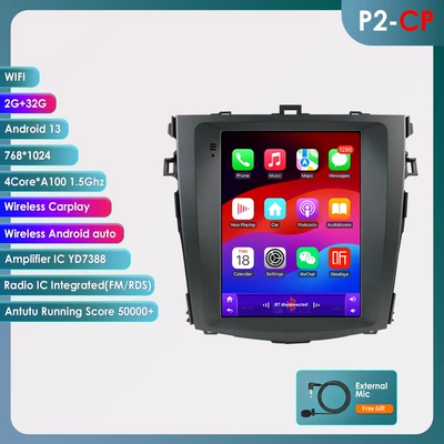 Suitable for 06-13 Toyota Corolla Toyota Corolla Large-Screen Central Control All-In-One Car Navigation (DVD Navigation) - wifi-version-quad-core-carplay-232g-97inch-suitable-for-06-13-toyota-corolla