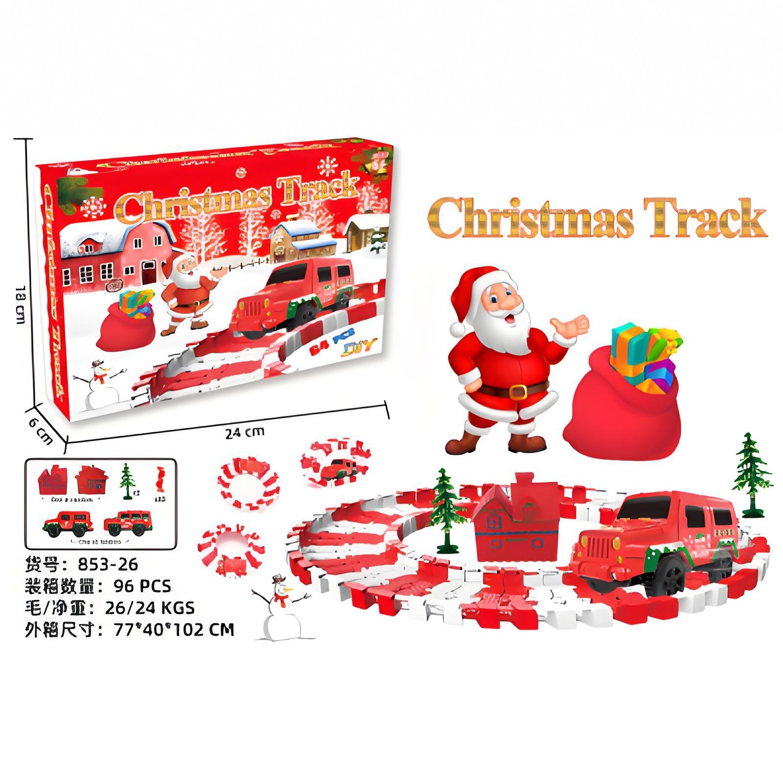 Amazon Niños Mini Electric Old Tracks Tren de Navidad Montaña rusa de luces Mini Carro de Navidad