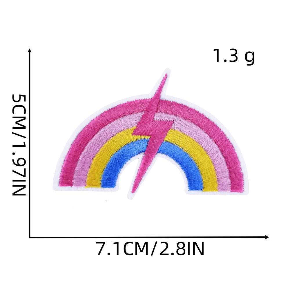 3g Weight Clothing Sticker Patches Classification 1 Piece, 1 Set Quantity Nonwoven, Polyester Material Animal, Letter Pattern Cute Style 1 Piece 1 Set Cute Animal Letter Nonwoven Polyester Clothing Sticker Patches 9