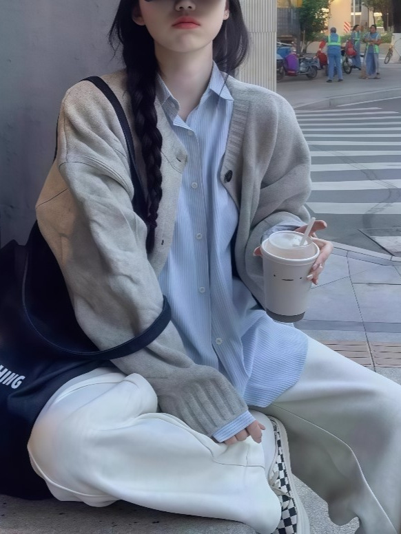 秋冬女装2025新款巨好看的穿搭一整套韩剧盐系高级感毛衣三件套装|undefined
