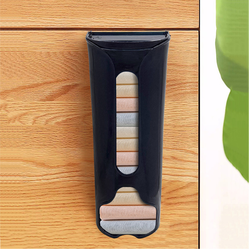 内裤收纳盒家用懒人壁式垃圾袋收纳盒壁挂抽取式免打孔袜子整理盒