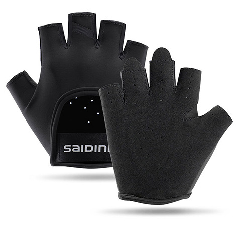 Amazon transfronterizo nuevo guante deportivo de fitness medio dedo ciclismo amortiguador anti-desgaste transpirable anti-deslizante guante anticapullo