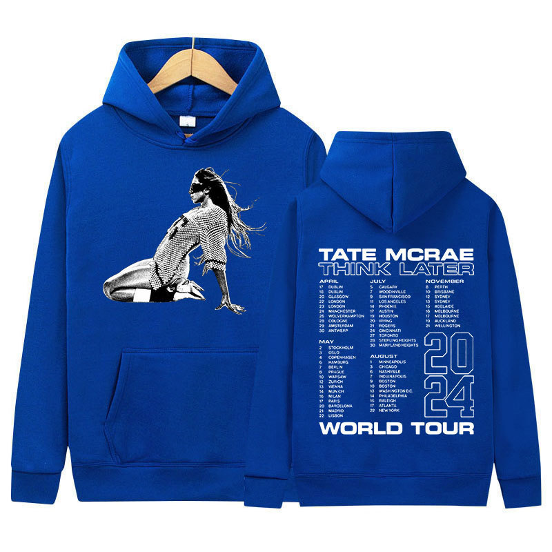 90s Vintage Tate McRae Tour 2024 New Hoodie Men Women's Caso