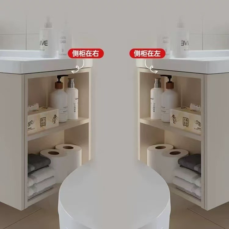 New thickened honeycomb aluminum bathroom cabinet, bathroom washbasin cabinet, combined washbasin, washstand, ceramic integrated basin Application Scenario