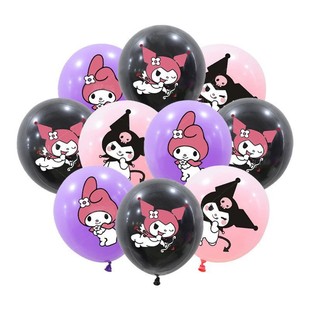 Cross-Border Girl Birthday Kuromi Theme Balloon Party Decoration Sanrio Series Melody Kuromi