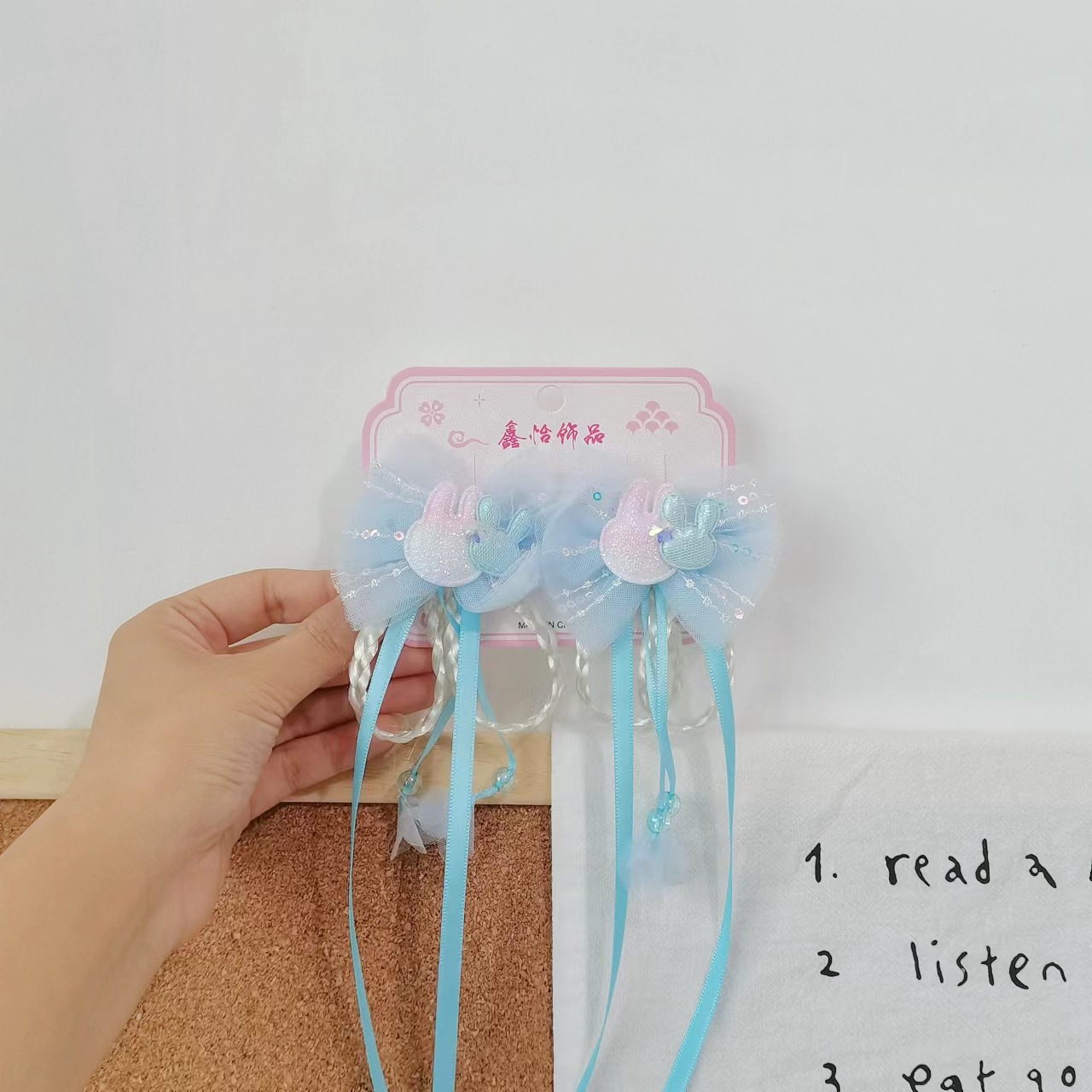 Nuevos niños Hanfu clip para el cabello estilo chino para el cabello de la niña clip de estilo antiguo princesa arco flotante clip para el cabello