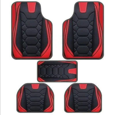 Cross-Border Temu Hot-Selling Universal Car Floor Mats Five-Piece Set, Entryway Door Mats, Non-Slip Floor Mats, Label Application and Dropshipping