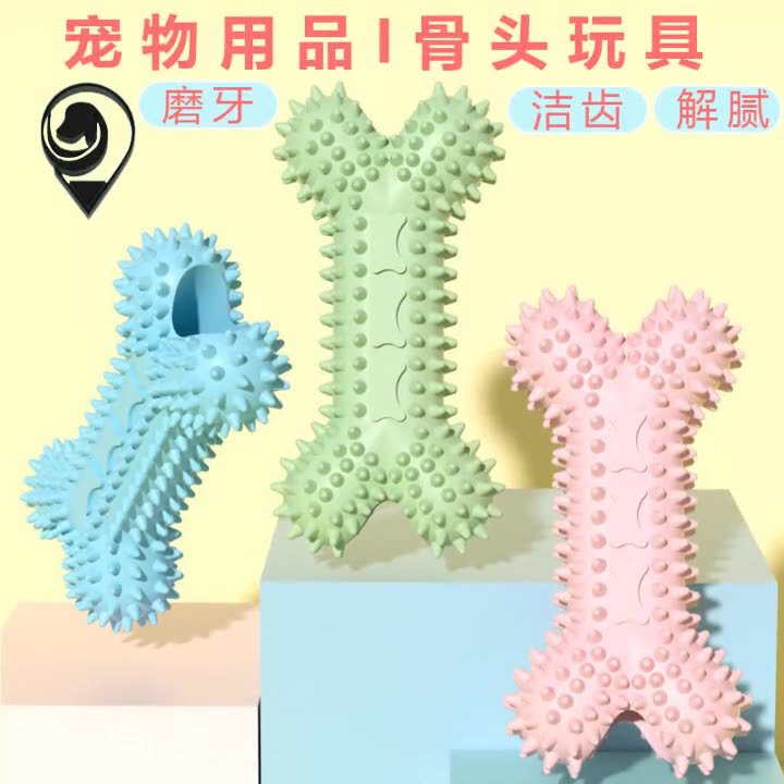 Pet Toy Tpr Bite-Resistant Teething Boredom-Relief Stick Bone-Shaped Dog Toy Cat and Dog Supplies Wholesale Corgi Pet Dog