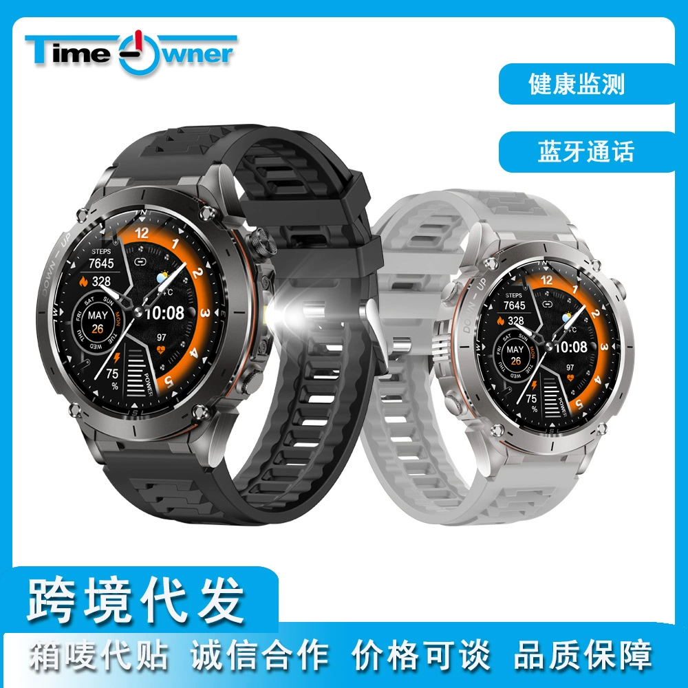 Трансграничный новый Y101 умные часы GPS Bluetooth вызов наружное давление компас спортивный водонепроницаемый фонарик