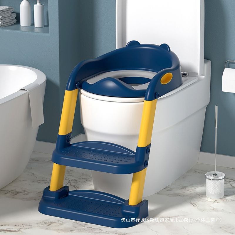 Children's Toilet Seat Stair-Type Boy Girl Baby Ladder Foldableing Rack Pad Cover Toilet Seat Kidsren's Home