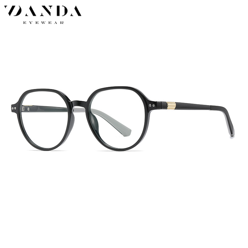 TJ863 pequeño dulce patata ins estilo TR90 gafas Nuevo ultra-ligero anti-azul gafas de luz de moda de las mujeres multilaterales gafas lisas