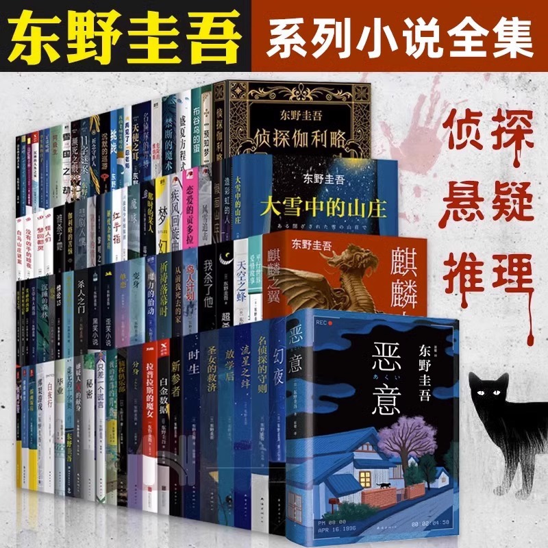 东野圭吾 白鸟与蝙蝠透明的螺旋 小说集全套