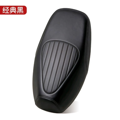 Motorcycle cushion Mulan 607080 Electric Vehicle Seat - classic-black-thick-stamped-leather-sponge-waterproof-yadi-modern-bloommulan-exclusive
