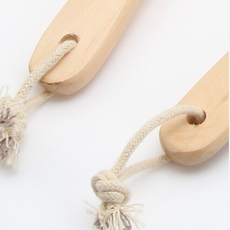 Mango LARGO DE MADERA colgando baño cepillo de cerdas cepillo de baño perezoso baño de barro cepillo de baño ventas directas de la fábrica