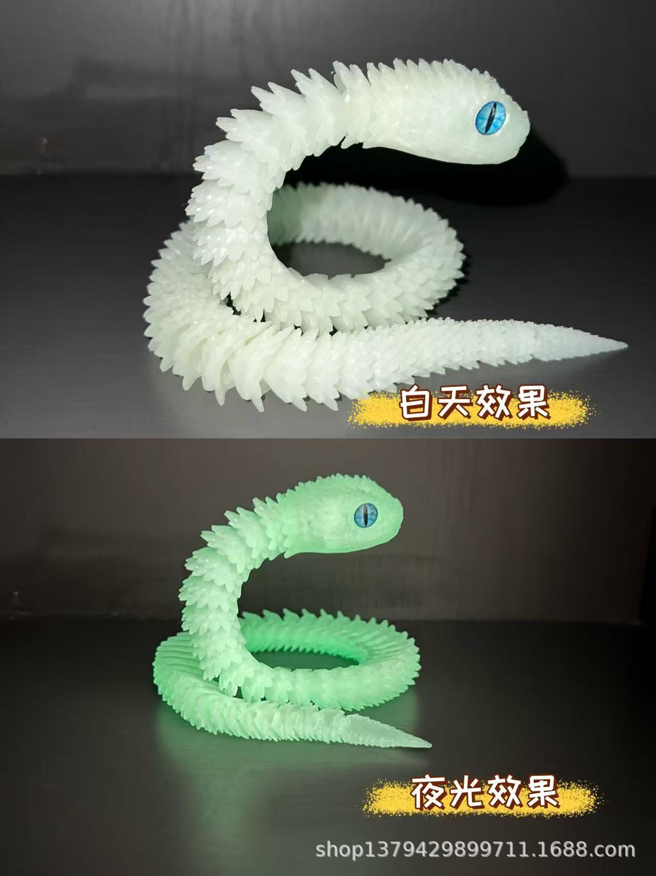Modelo de Serpiente Impreso en 3D de PLA Articulado para Regalo y Decoración image 13