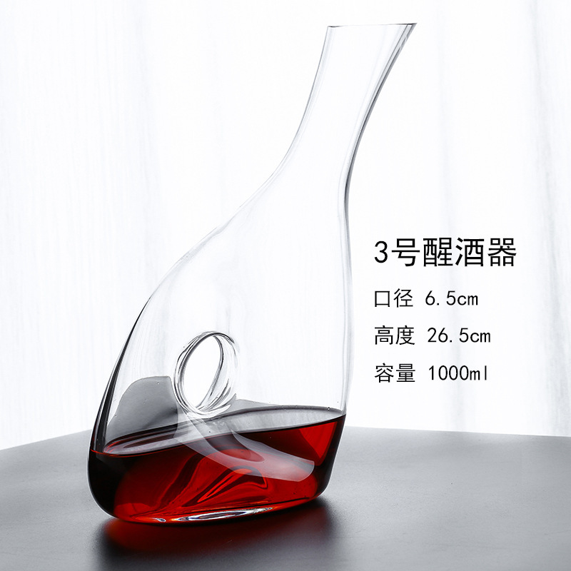 Casa de estilo europeo personalidad cristal conjunto de botellas de vino vino vino vino divididor de vino vino con mango de decantación