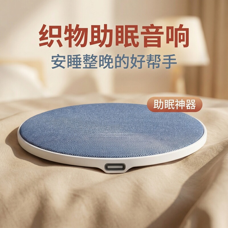 M1-Pro Tiktok Popular White Noise Sleep Aid Pillow Sound Disc Pillow Speaker Ultra-Thin Sleep Bluetooth Speaker Pillow Sound