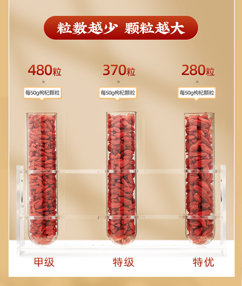 Dried Ningxia Goji Berries Gou Qi Zi 40 Jin Bulk Box Premium Grade key features