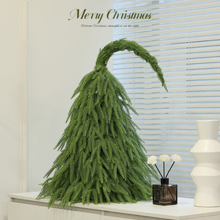 New Cross-Border Christmas Tree Crooked Neck Christmas Tree Desktop Small Tree Christmas Decoration Supplies Mini Tree Ornaments