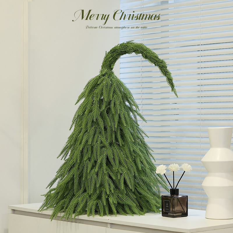 Árbol de Navidad transfronterizo cuello inclinado árbol de Navidad de escritorio árbol de Navidad decoración mini árbol adornos al por mayor