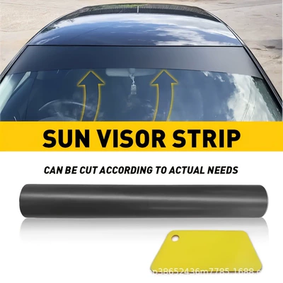 Black Car Window Sunshade Automotive Film