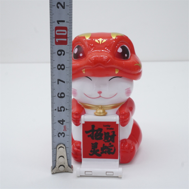 太阳能灵蛇招财猫桌面摆件办公室装饰品跨境电商创意礼品车载摆件详情17