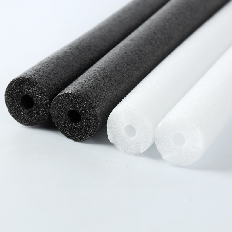东莞瑾安定制聚乙烯珍珠棉空心棉管 高密度黑白色防护发泡管 批发