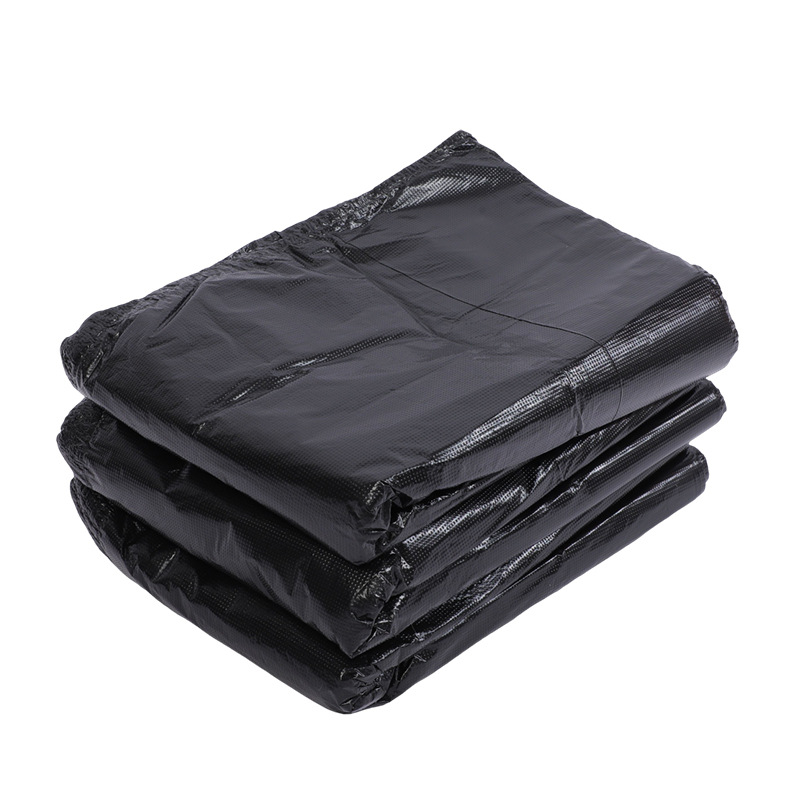black garbage bag
