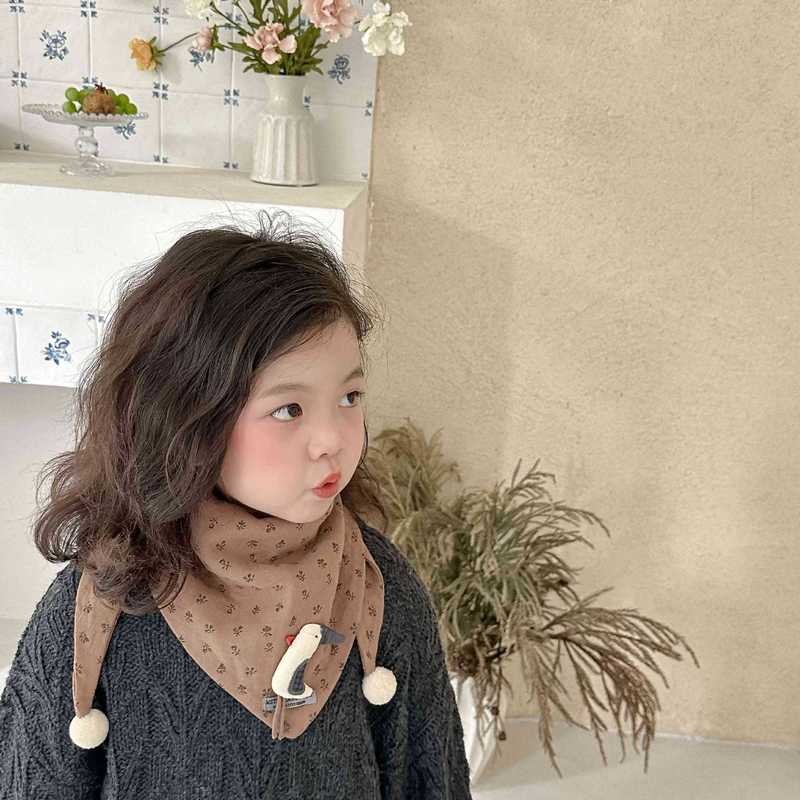 儿童围巾秋冬款防风保暖三角巾男孩女孩围脖婴儿宝宝护颈脖套披肩|undefined