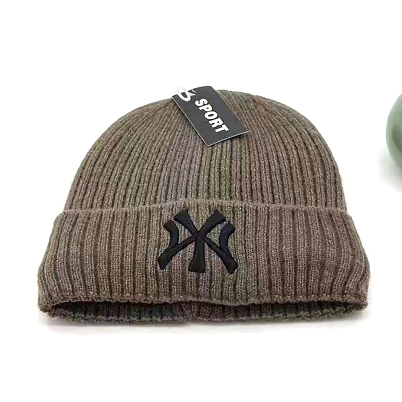 绣花羊绒毛线帽2024秋冬新款ins潮牌情侣加绒针织帽男女时尚冷帽