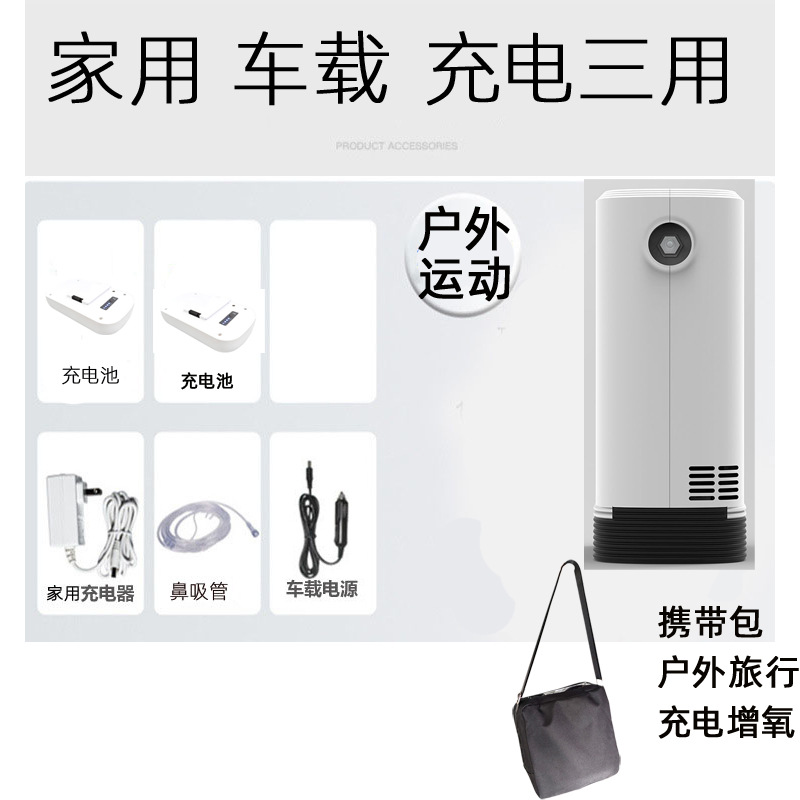 Plateau travel car charging oxygen booster oxygen supply oxygen generator oxygen machine car oxygen bar air purifier