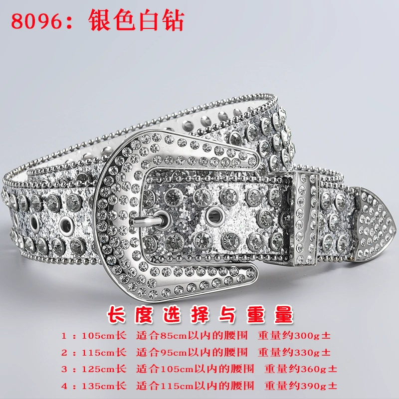 Пояс 3 шт, пояс из акрилового страза в форме diamonds, панк стиль, длины 105–135 см